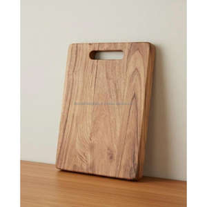 Tabla de Cortar de Madera Gruesa Hecha a Mano, Accesorios de Cocina, Tabla de Cortar Carne Rectangular para Mostrador - Product Image 1