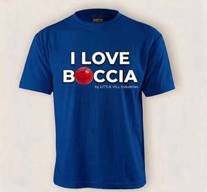 Boccia Love Graphic T-shirt pour homme à manches courtes en coton pour les fans de sport, vêtements décontractés - Product Image 5