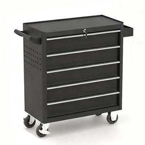 Heavy Duty Stainless Steel Industrial Garage Workshop <b>Tool</b> <b>Cabinet</b> 4 Casters Rolling Wheels Padlockable 3 Drawers Eco-Friendly - Product Image 1