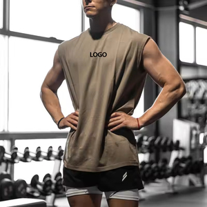 Débardeurs de sport en maille personnalisés avec logo OEM pour l'été, vêtements de gym, débardeurs de musculation pour hommes, débardeurs de fitness pour hommes - Product Image 5