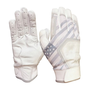 Gants de frappe de baseball Cabretta pour hommes, fournisseur direct, paume en cuir souple, légers, durables, confortables, pour l'entraînement sur le terrain. - Product Image 5