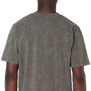 Wholesale <b>Men</b> Acid Wash T <b>shirt</b> Streetwear100% cotton t <b>shirts</b> with logo customize oversized vintage - Product Image 6