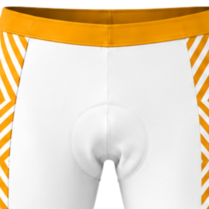 Orange White <b>Cycling</b> Jersey <b>Shorts</b> Set <b>Short</b> Sleeve Full Zip Breathable <b>Padded</b> Bicycle Racing Uniform Performance Team Sports - Product Image 5