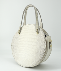 กระเป๋าสะพายหนังแท้สำหรับผู้หญิงกระเป๋าสะพายข้างมีล็อกตกแต่งสไตล์เรียบง่ายหนังแท้ - Product Image 6