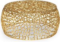 Table basse moderne en aluminium tressé, écologique et durable, pour salons, bureaux, hôtels, vente en gros
