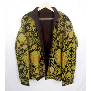 Handmade Unique Hand Embroidered 100% Cotton Cotrise Quilted <b>Jacket</b> Women Full Sleeves <b>Mandarin</b> <b>Collar</b> Breathable Quick Autumn - Product Image 6