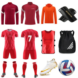 Men's Sublimated Soccer Jersey Kit <b>Blue</b> Breathable <b>Football</b> Uniform Set with Shorts <b>Socks</b> Number Print - Product Image 5