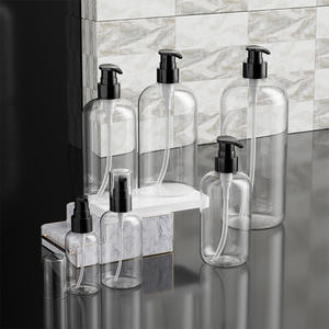 Boston Pump Sprayer <b>Bottles</b> Lotion Shower Gel Shampoo Cosmetic Packaging <b>Empty</b> 2oz 4oz 8oz 12oz 16oz 33oz for PET <b>Plastic</b> - Product Image 2