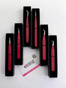Pince à épiler professionnelle GETUP BROSONS IMPEX en acier inoxydable durable, anti-magnétique, anti-statique, à pointe lisse de 10 mm - Product Image 4