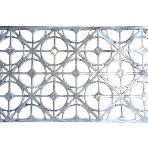 Panneau en fer industriel, acier galvanisé, design en treillis décoratif, extérieur, moderne, durable, élégant, architectural, forgé - Product Image 1