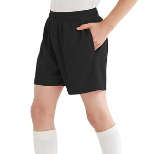 Boys Basketball <b>Shorts</b> Black Mid Waist Breathable Knitted Polyester Cotton Casual Side Stripe Youth Sizes <b>Men</b> <b>Shorts</b> - Product Image 1