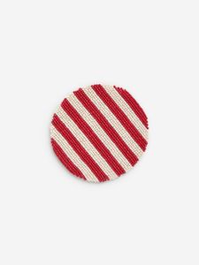 Handcrafted Embroidery Seed <b>Bead</b> Drink <b>Coaster</b> Decorative Round Mug Pad Glass Holder Dining Table Accessory - Product Image 1