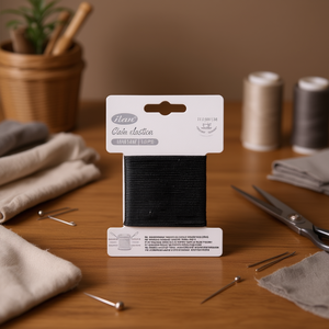 Nastro Elastico Ilan 1mm x 5m Nero per Cucito e Artigianato - Product Image 3