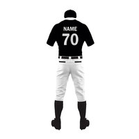 Uniformes de baseball personnalisés de haute qualité, impression personnalisée du nom et du numéro de l'équipe, uniformes de baseball 100% polyester