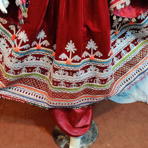 Women Afghan <b>Dress</b> Traditional Ethnic Embroidered Full Length <b>Dress</b> Handmade <b>Long</b> Sleeve Outfit For Women - Product Image 5
