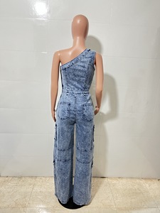Women Summer Breathable High Quality Knitted Romper Casual Sleeveless Jumpsuit Soft Stretch Loose Fit Polyester/Cotton Full - Product Image 5