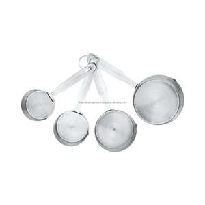 New Style 4 Stainless Steel Pieces <b>Measuring</b> <b>Cups</b> <b>Set</b> at Wholesale Quality Prices Customized Logo Print Different Size <b>Cups</b> <b>Set</b> - Product Image 1