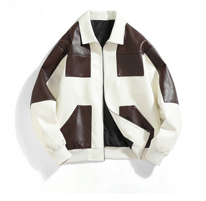Chaqueta de Cuero Personalizada Premium para Hombre, con Logotipo OEM, Estilo Clásico de Motociclista, Cuero Genuino Resistente - Product Image 1