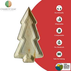 Vassoio in Foglia di Palma Naturale 22 x 12 Pollici, Decorazione per Albero di Natale e Articoli da Tavola per Feste - Product Image 5