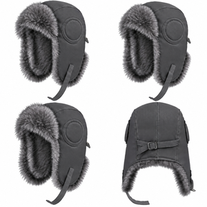 Gorro de esquí de invierno con orejeras, gorro cálido a prueba de viento para exteriores, informal, unisex, para adultos - Product Image 4