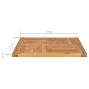 27.6 da tavolo in legno massello di Teak \ "x27.6 \" x1 \ "per uso ristorante - Product Image 6