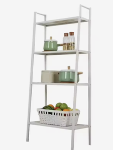 OEM/ODM Vietnam 4 Shelf Plastic Ladder Storage <b>Rack</b> Multi Purpose Kitchen Organizer Customized Color - Product Image 2