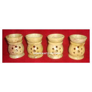 Brûleur à huile aromatique en pierre ollaire, nouveau modèle, pierre ollaire naturelle, design antique, sculpture à la main, forme ronde, pour la décoration de la maison - Product Image 6