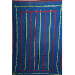 Couverture Kantha Gudri en coton indien faite à la main, style bohème vintage, jeté de lit réversible, couverture décorative pour la maison - Product Image 1