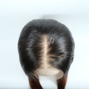 Perruque de cheveux vietnamiens avec dentelle transparente HD lisse et soyeuse, aspect naturel, partie centrale - Product Image 5