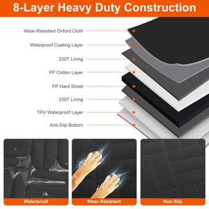 Waterproof Oxford Cloth Dog Car Seat Cover Non-Slip Scratchproof Back Seat Extender with <b>Hammock</b> for Pets - Product Image 5