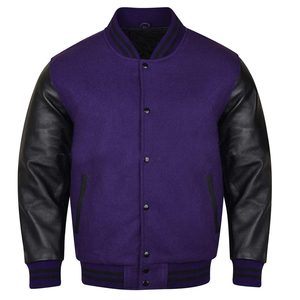 Wholesale Custom Men's Varsity <b>Jackets</b> High Quality with Stand Collar Available in All Colors for <b>Winter</b> - Product Image 2
