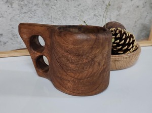 Taza Nórdica Kuksa, Taza de Madera Hecha a Mano, Económica, para Café, Té, Camping, Senderismo y Viajes, por M/S SHAAD HANDICRAFTS - Product Image 5