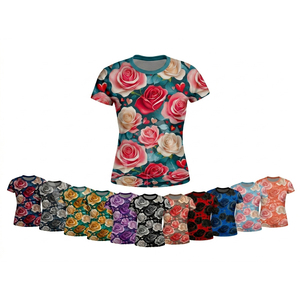 Camisetas Deportivas para Mujer, Diseño Propio, Poliéster y Elastano, Elásticas y Cómodas, para Gimnasio, Yoga, Entrenamiento, Fitness, OEM, ODM, Personalizadas, Novedad 2026 - Product Image 1