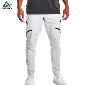 Pantalon tricoté pour homme, blanc et bleu, haute qualité, léger, possibilité d'imprimer votre propre logo personnalisé, pantalon de sport - Product Image 1