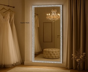 Modern Luxury Full Length LED Backlit Glass Floor <b>Mirror</b> Touch Switch High Quality Decorative Frame Wall-Mounted <b>Dressing</b> <b>Mirror</b> - Product Image 1