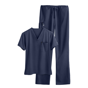 Pinco Sports Medical Doctor Nursing Men <b>Scrubs</b> Tops Cotton Polyester Woven Fabric Needle Detection Soft Stretchy Short Sleeves - Product Image 4