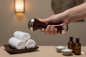 คันคันซาอายุรเวท: ด้ามไม้สัก, เครื่องมือนวดผ่อนคลาย - Product Image 6