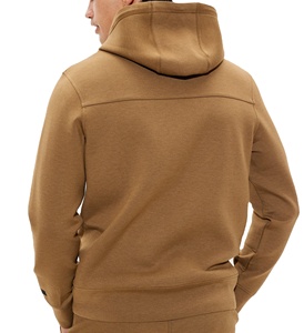 Sweat à capuche unisexe personnalisé en molleton 100 % coton épais 420g, écologique, respirant, style streetwear, teint uni, avec logo OEM, coupe classique pour l'hiver - Product Image 4