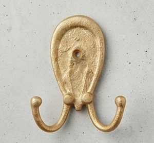 Vintage Gold Finished Aluminum Towel <b>Hooks</b> Perfect For Wall Mounted Storage And Elegant Home Decoration - Product Image 1