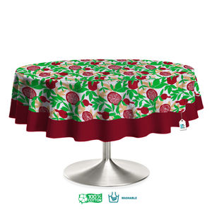 100% Pure Cotton Woven Floral Modern Printed Round <b>Table</b> <b>Cover</b> <b>Waterproof</b> Oilproof Soft Dining Kitchen Home Decor - Product Image 2