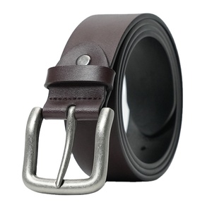 Cinturón de Cuero Vacuno y Acero Clásico y Duradero para Uso Casual y de Negocios, con Logotipo y Marca Personalizados, Impermeable, Transpirable y de Alta Calidad - Product Image 1