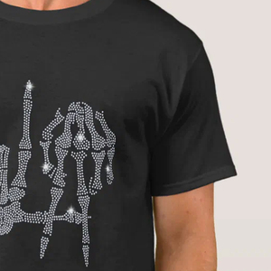 Camiseta de Franela para Hombre con Pedrería, Precio Ajustable, 100% Algodón, Manga Corta, Calidad Premium, Transpirable, Ligera, Totalmente Personalizable - Product Image 3