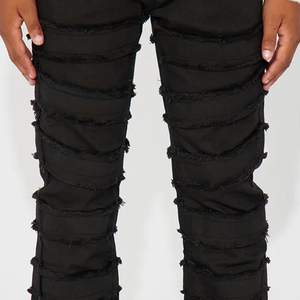 Pantalon en jean pour garçons, couleur longue durée, coupe tendance, prix usine abordable, avec personnalisation du logo, design décontracté pour l'extérieur - Product Image 4