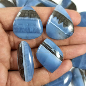 Wholesale Natural Blue <b>Opal</b> Cabochon Wholesale Bulk Loose Gemstone Chakra Spiritual Reiki Raw - Product Image 1