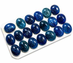 Apatita Neón Natural, Cabujones de Piedras Preciosas Sueltas de Forma Ovalada de 8x10MM, 5 Piezas Listas para Enviar - Product Image 4