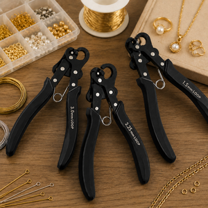 MANAN INSTRUMENTS Alicates de Acero Inoxidable para Hacer Lazos en un Solo Paso, 1.5mm, 2.25mm, 3.0mm, para Formar Lazos en Alambre de Joyería, Bricolaje - Product Image 6