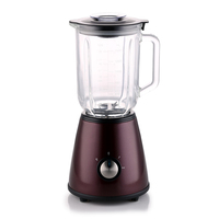 Mixeur de table YIDA MHMF YD-2229 700W, carafe en verre 1,5L (base en acier inoxydable), 5+ vitesses + fonction Pulse, 6 lames pour broyer la glace, détachable, usage domestique