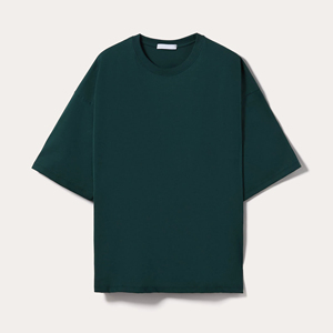 Men's Dark Green Short Sleeve O-Neck T-<b>Shirt</b> Regular Fit Solid Color Casual <b>100</b>% <b>Polyester</b> Jersey Knitted Breathable Quick Dry - Product Image 1