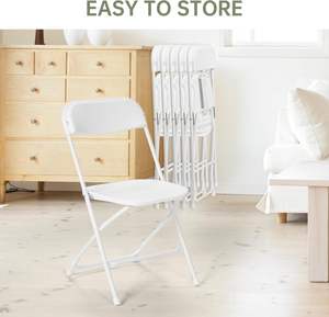 Wholesale Wimbledon White Resin Garden Folding <b>Chair</b> for Outdoor Beach Wedding Banquet & Party Events Plastic Beach <b>Chairs</b> - Product Image 2
