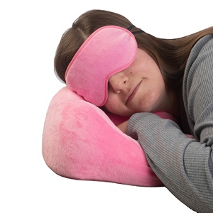 <span class=keywords><strong>Set</strong></span> bantal leher perjalanan, lengkap 1.65 lb 11 inci dengan selimut bulu dan Masker Mata, bukan lateks - Product Image 1